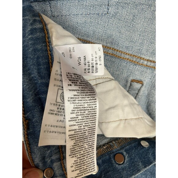 Levi’s 501 Cut Off Shorty Shorts, Button Fly High Waist, Size 26W - Picture 5 of 6